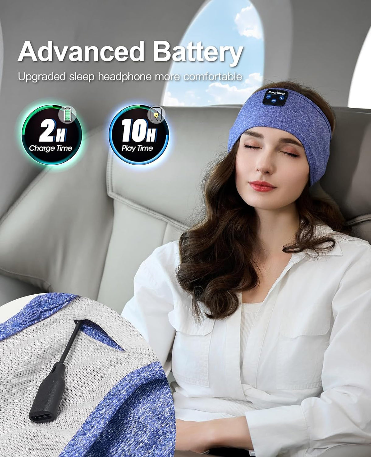 Wireless Sleep Headphones Headband