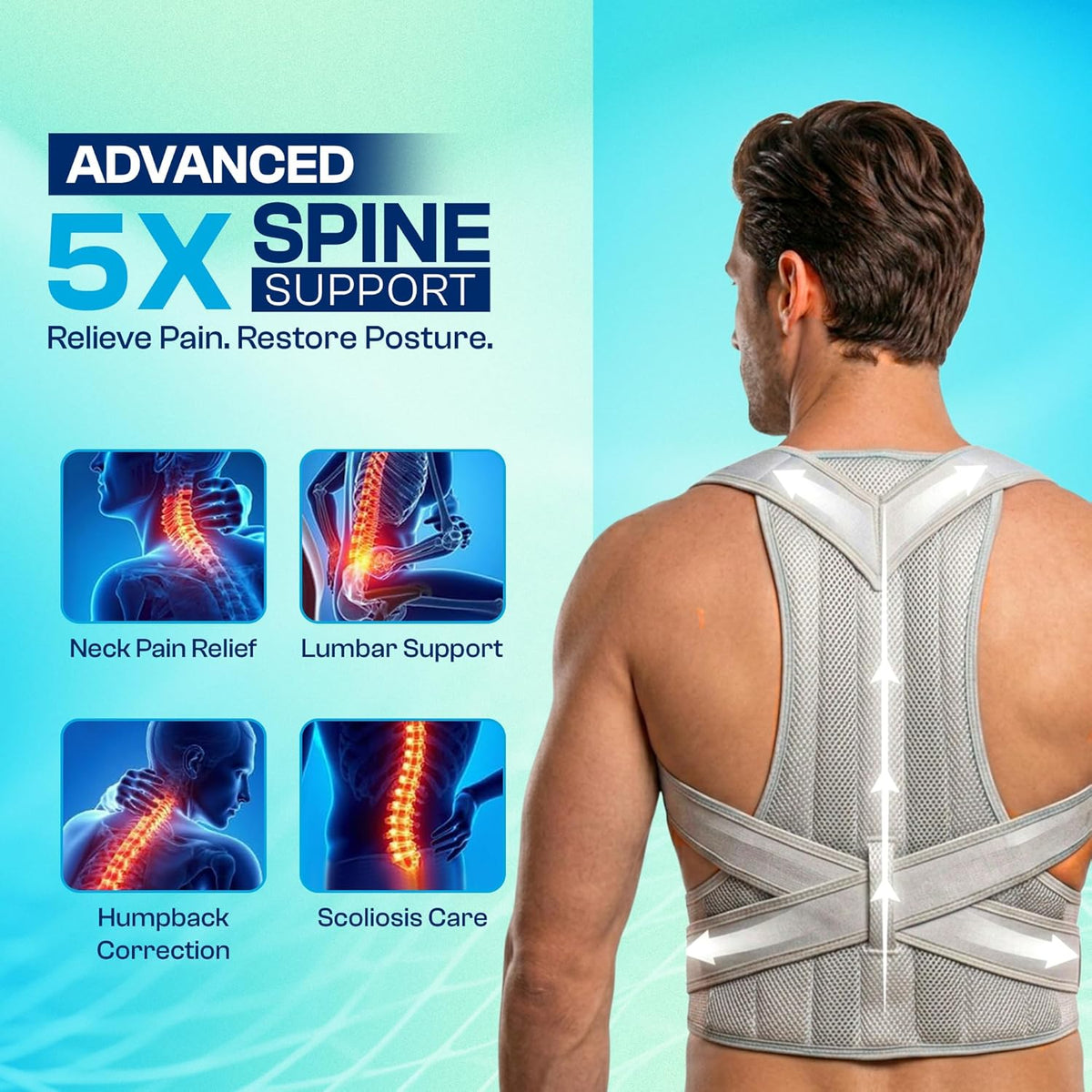Adjustable Posture Corrector Back Brace