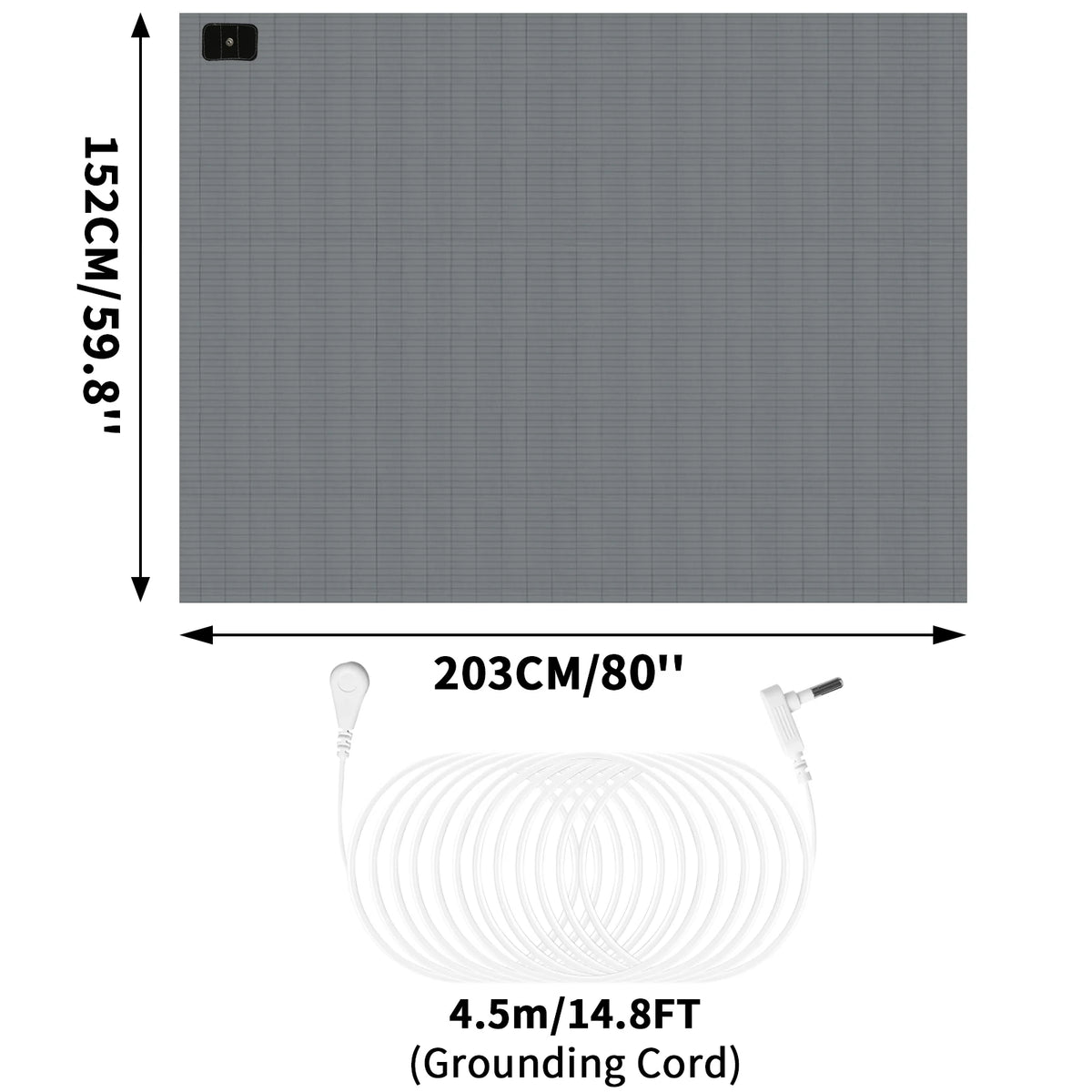 Grounding Bed Sheet Anti-Static Conductive Sleep Mat