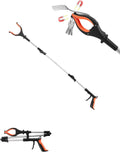 43" Foldable Grabber Reacher Tool with LED Light & Magnetic Tip
