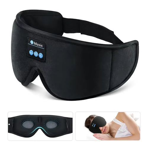 Bluetooth Sleeping Headphones 3D Eye Mask Wireless Headband