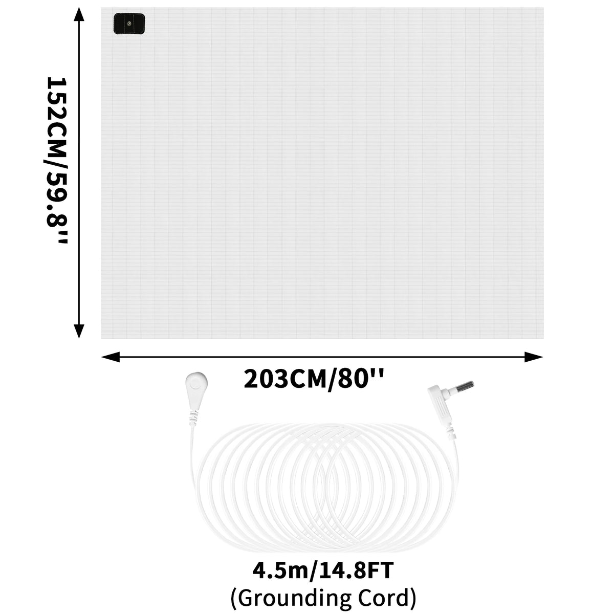 Grounding Bed Sheet Anti-Static Conductive Sleep Mat