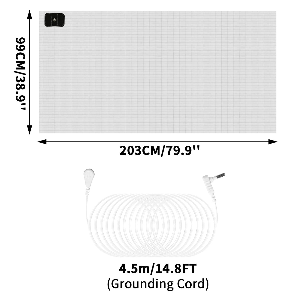 Grounding Bed Sheet Anti-Static Conductive Sleep Mat